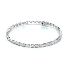 5.10 CT Pear Cut Diamond Tennis Bracelet Jama Jewels