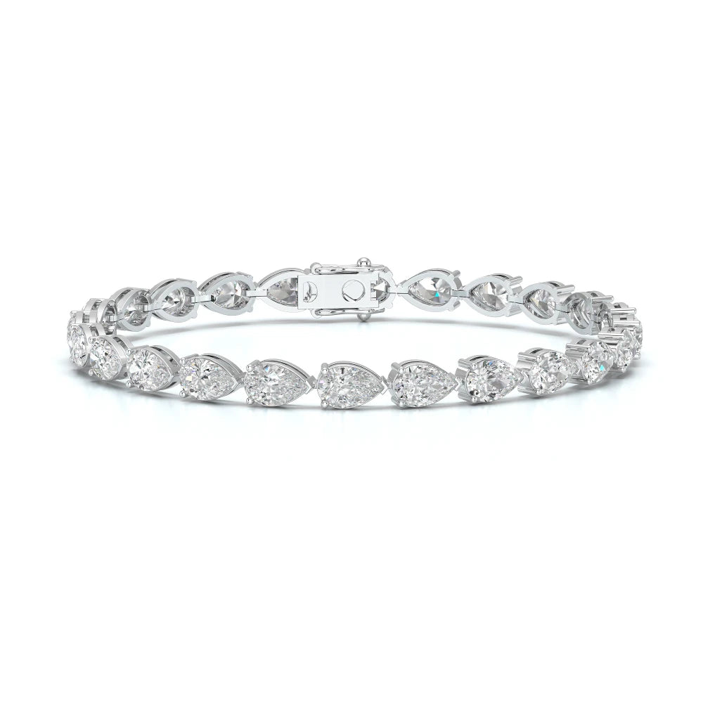 10 CT Pear Cut Diamond Tennis Bracelet Jama Jewels
