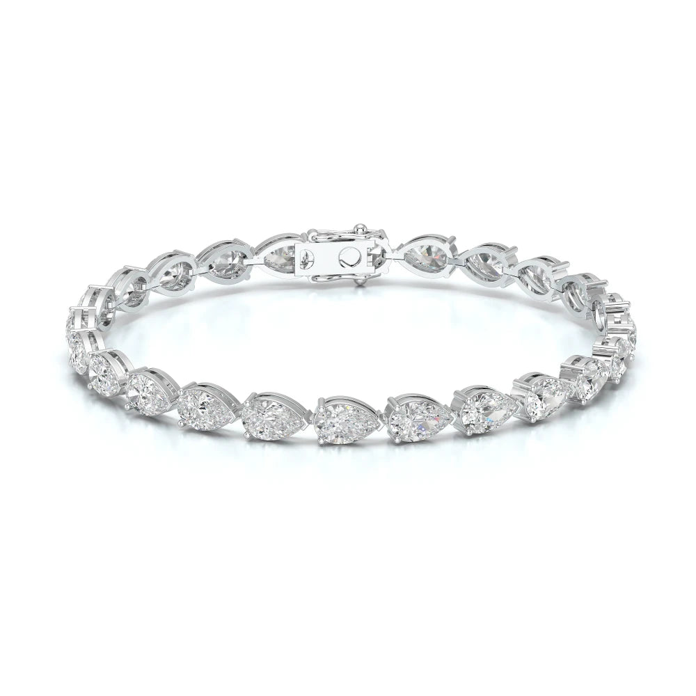 10 CT Pear Cut Diamond Tennis Bracelet Jama Jewels