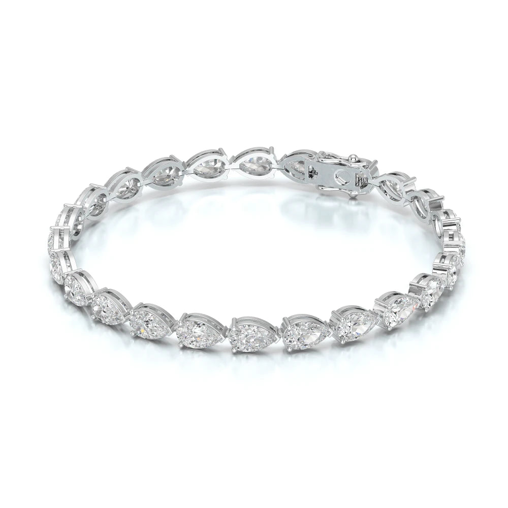 10 CT Pear Cut Diamond Tennis Bracelet Jama Jewels