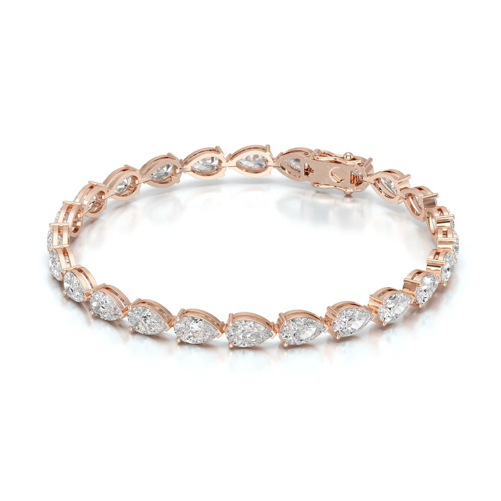10 CT Pear Cut Diamond Tennis Bracelet Jama Jewels