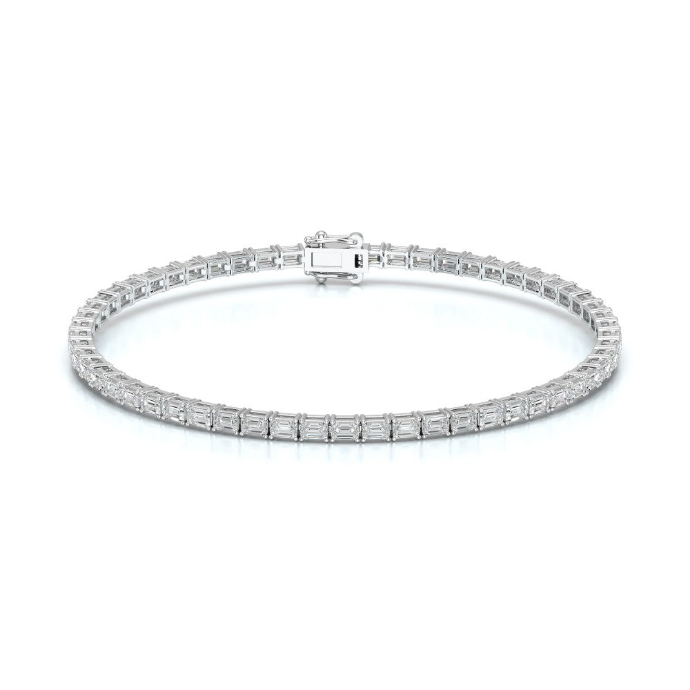 5.10 CT Emerald Cut Diamond Tennis Bracelet Jama Jewels