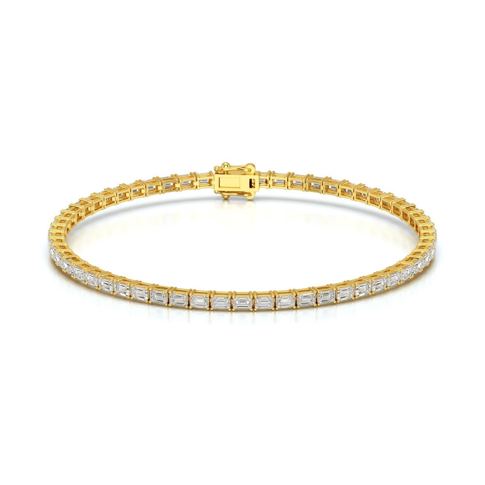 5.10 CT Emerald Cut Diamond Tennis Bracelet Jama Jewels