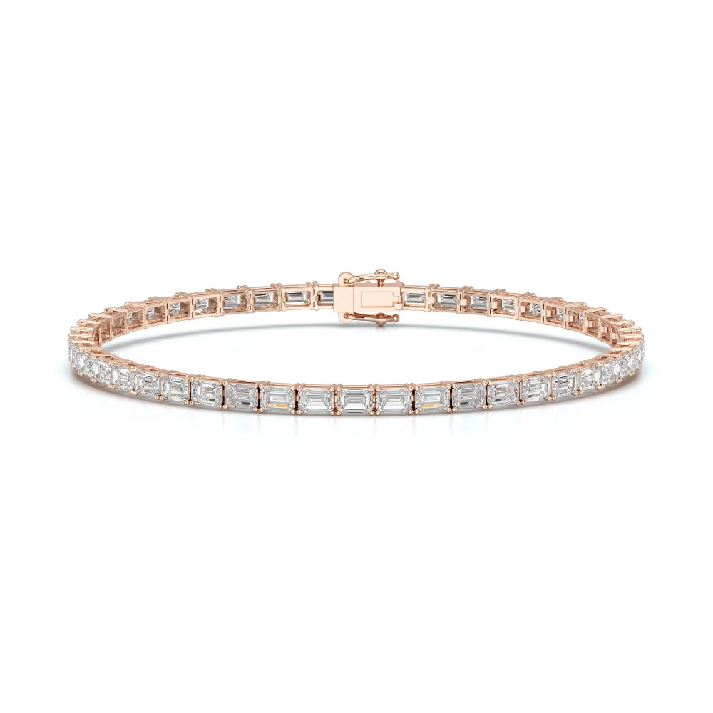 6.75 CT Emerald Cut Diamond Tennis Bracelet Jama Jewels