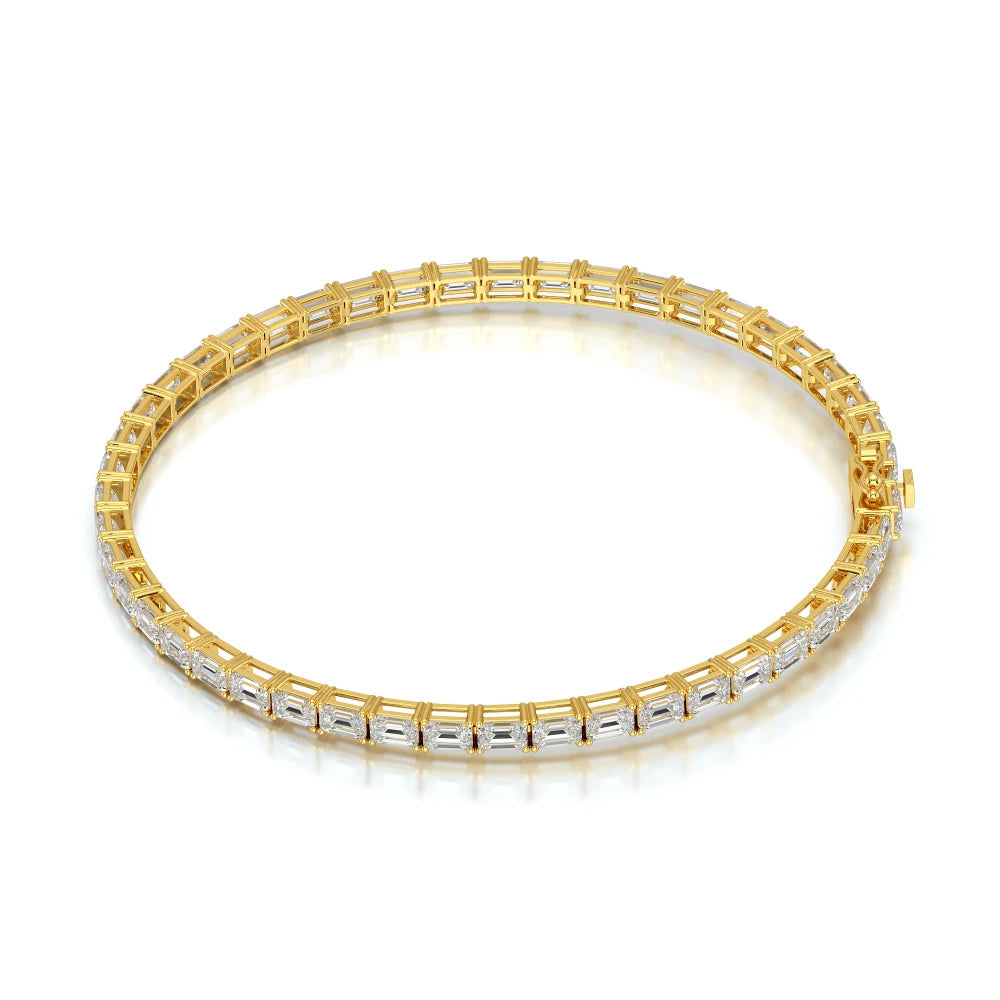 6.75 CT Emerald Cut Diamond Tennis Bracelet Jama Jewels