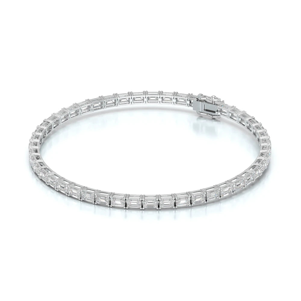 6.75 CT Emerald Cut Diamond Tennis Bracelet Jama Jewels