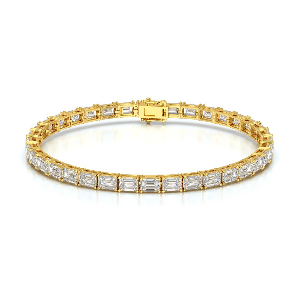 12.25 CT Emerald Cut Diamond Tennis Bracelet Jama Jewels