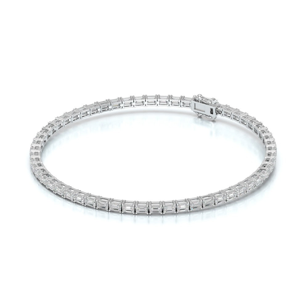 3.85 CT Emerald Cut Diamond Tennis Bracelet Jama Jewels