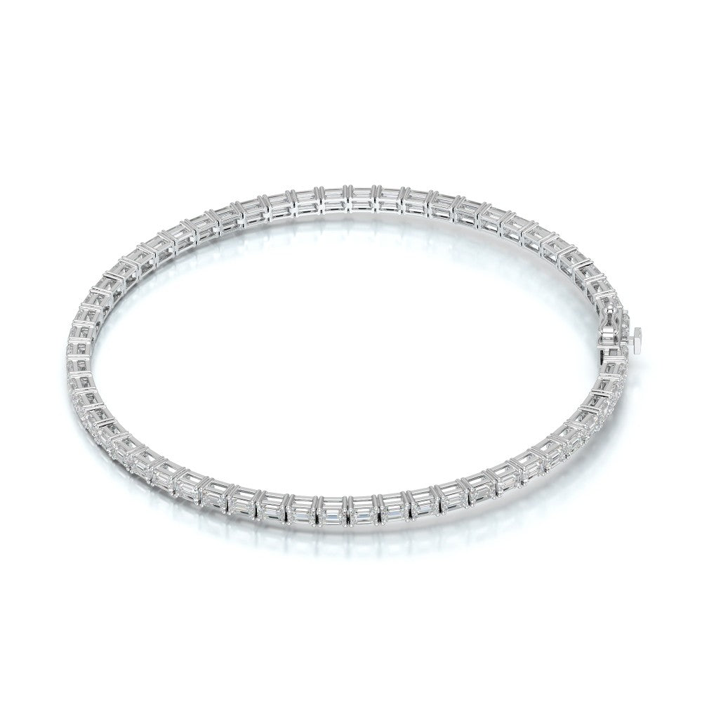3.85 CT Emerald Cut Diamond Tennis Bracelet Jama Jewels