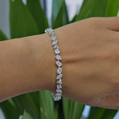 9.9 CT Multi Shape Lab Grown Diamond Bracelet (Ready For Delivery)