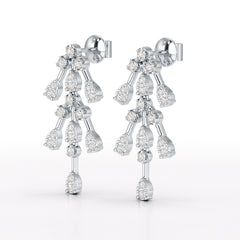 0.46 CT Lab Diamond Dangle Earring - Jama Jewels 