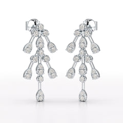 0.46 CT Lab Diamond Dangle Earring - Jama Jewels 