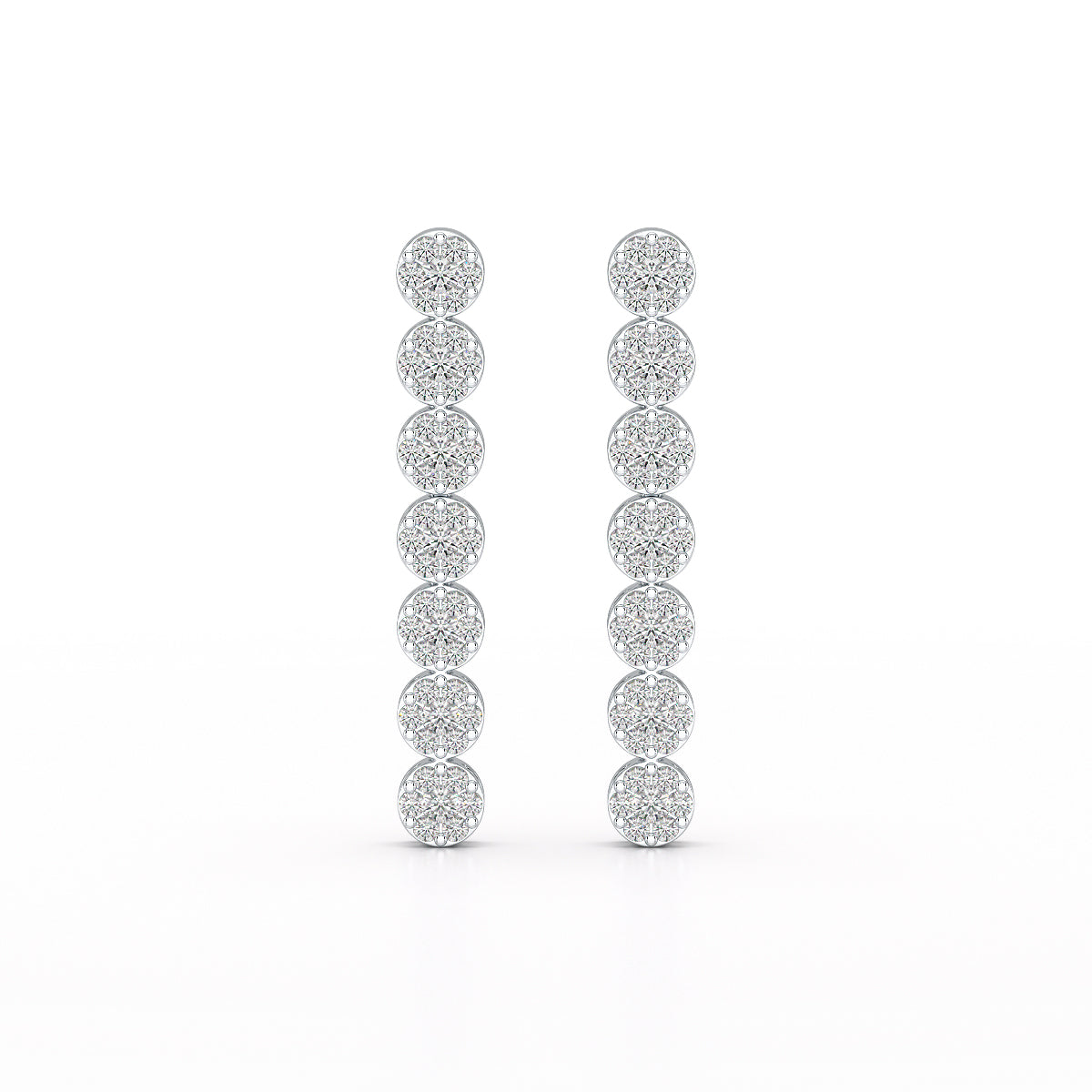 0.95 CT Dangle & Drop Lab Diamond Earrings - Jama Jewels 