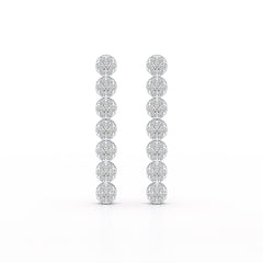 0.95 CT Dangle & Drop Lab Diamond Earrings - Jama Jewels 
