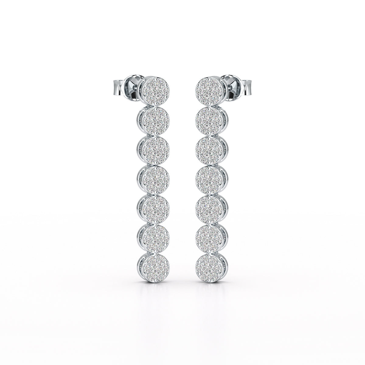 0.95 CT Dangle & Drop Lab Diamond Earrings - Jama Jewels 