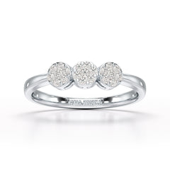 0.21 CT Round Shape Lab Diamonds Engagement Ring - Jama Jewels 