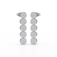 1.92 CT Diamond Designed Wedding Earrings - Jama Jewels 