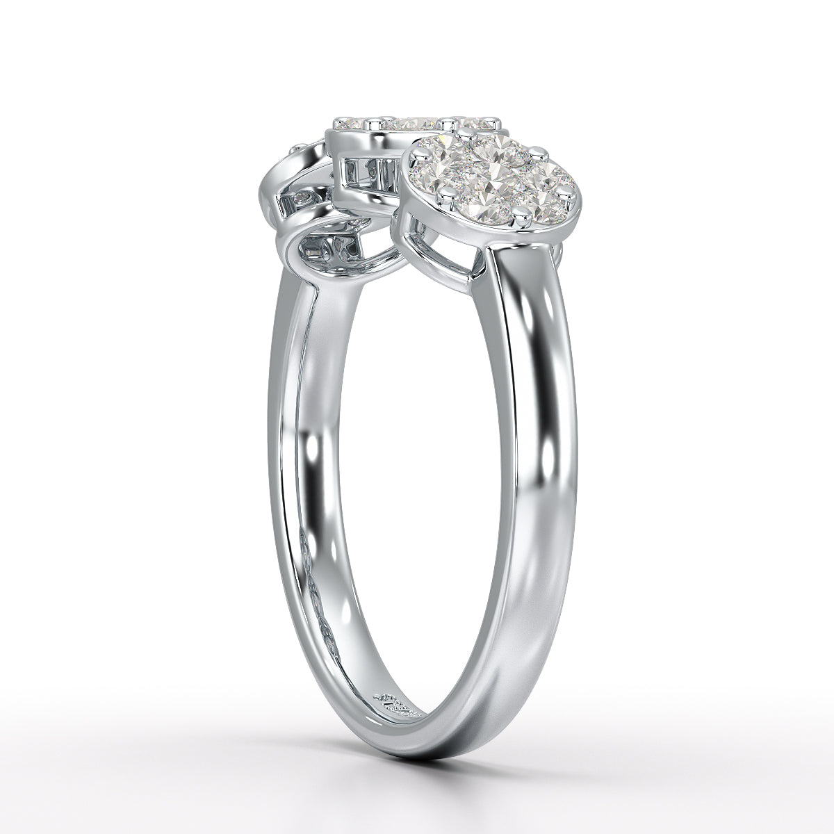 0.57 CT Lab Grown Round Shape Simple Wedding Ring - Jama Jewels 