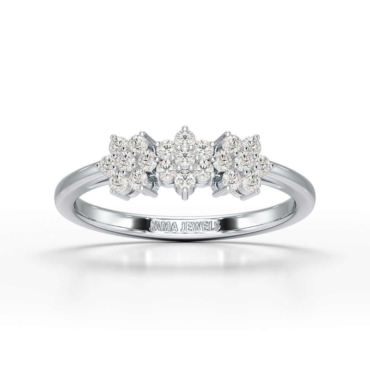 0.33 CT Simple Round Cut Lab Diamond Engagement Ring - Jama Jewels 