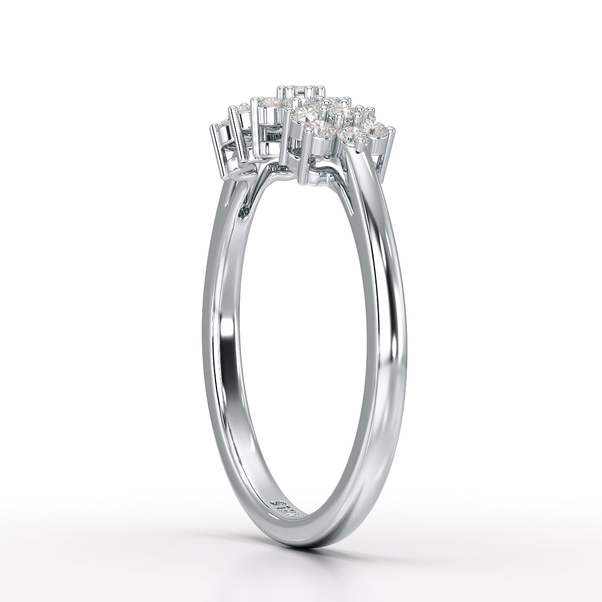 0.33 CT Simple Round Cut Lab Diamond Engagement Ring - Jama Jewels 
