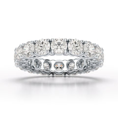 4.06 CT Classic Round Lab Grown Diamonds Engagement Ring - Jama Jewels 