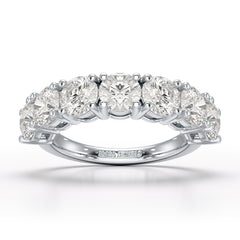 3.6 CT Half Classic Round Lab Diamonds Engagement Ring - Jama Jewels 