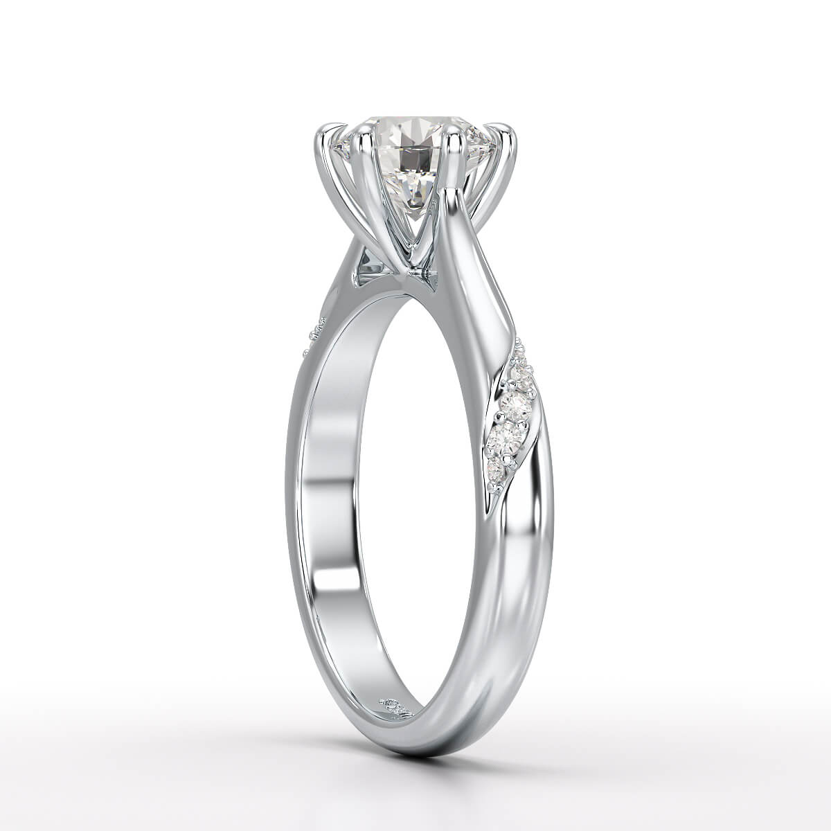 1.16 CT Round Lab Diamond Solitaire Ring - Jama Jewels 