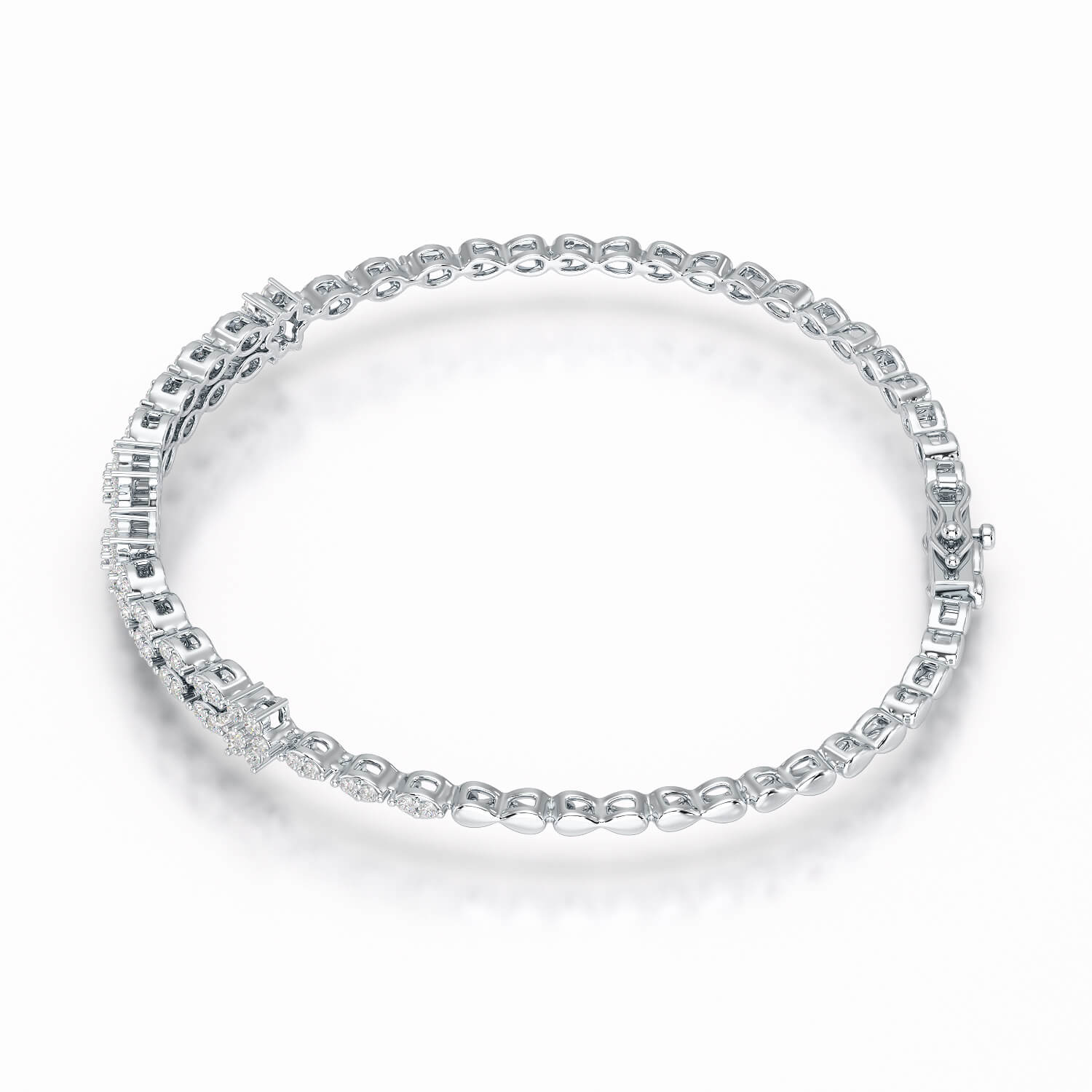 1.12 CT Classic Lab Diamond Designer Bracelet