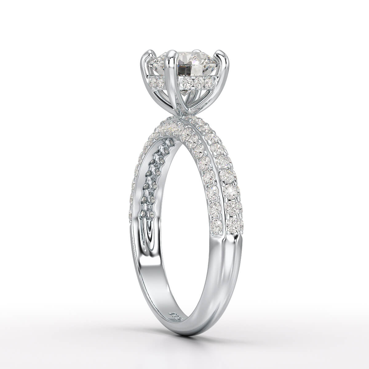 Classic Round Cut 1.77 CT Lab Diamond Ring