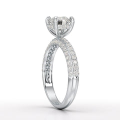 Classic Round Cut 1.77 CT Lab Diamond Ring