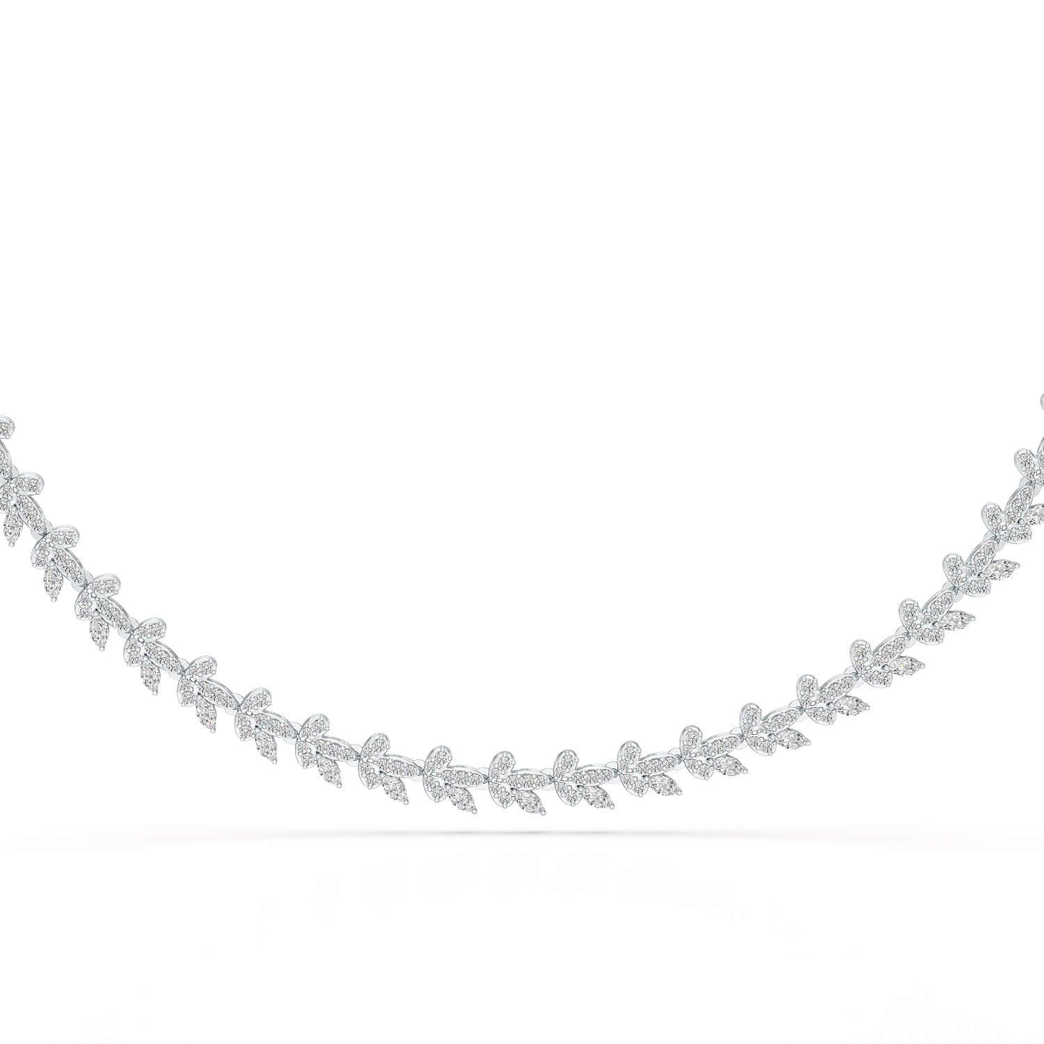 5.14 CT Marquise Shape Lab Grown Diamond Necklace