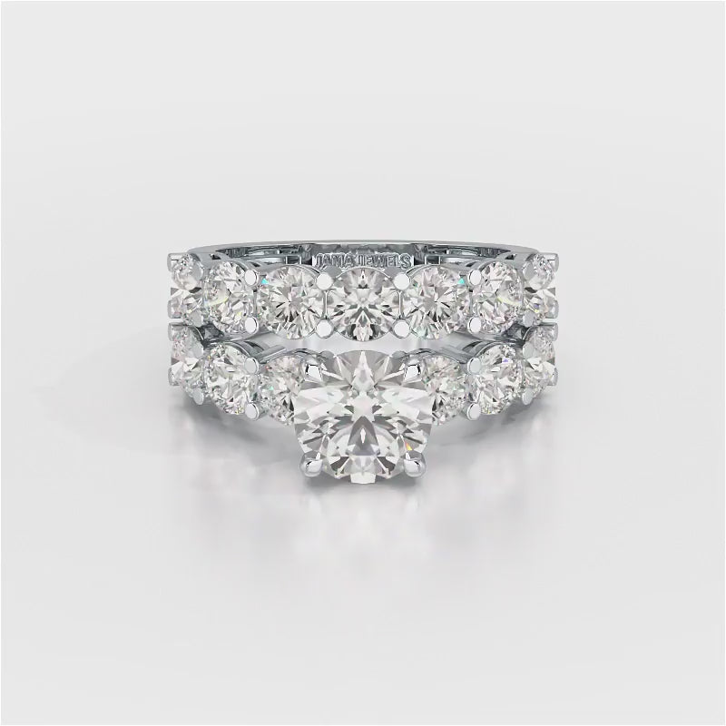 4.82 CT Lab Diamond Round Cut Ring