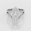 3 CT Marquise and Pear Cut Double Layer Lab Diamond Ring