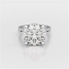 9.29 CT Halo Pave Lab Diamond Engagement Ring
