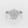 0.20 CT Round Cut Lab Diamond Bloom Ring