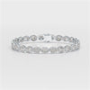 11.50 CT Oval Cut Diamond Bezel Tennis Bracelet