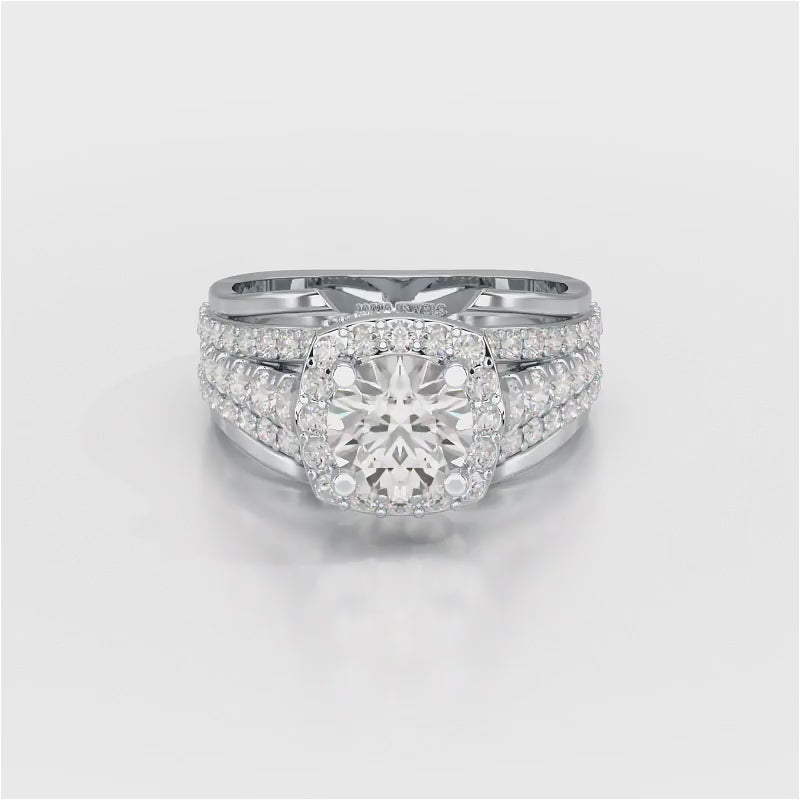 2.80 CT Layered Lab Diamond Ring