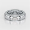 0.5 CT Oval Lab Diamond Simple Wedding Band