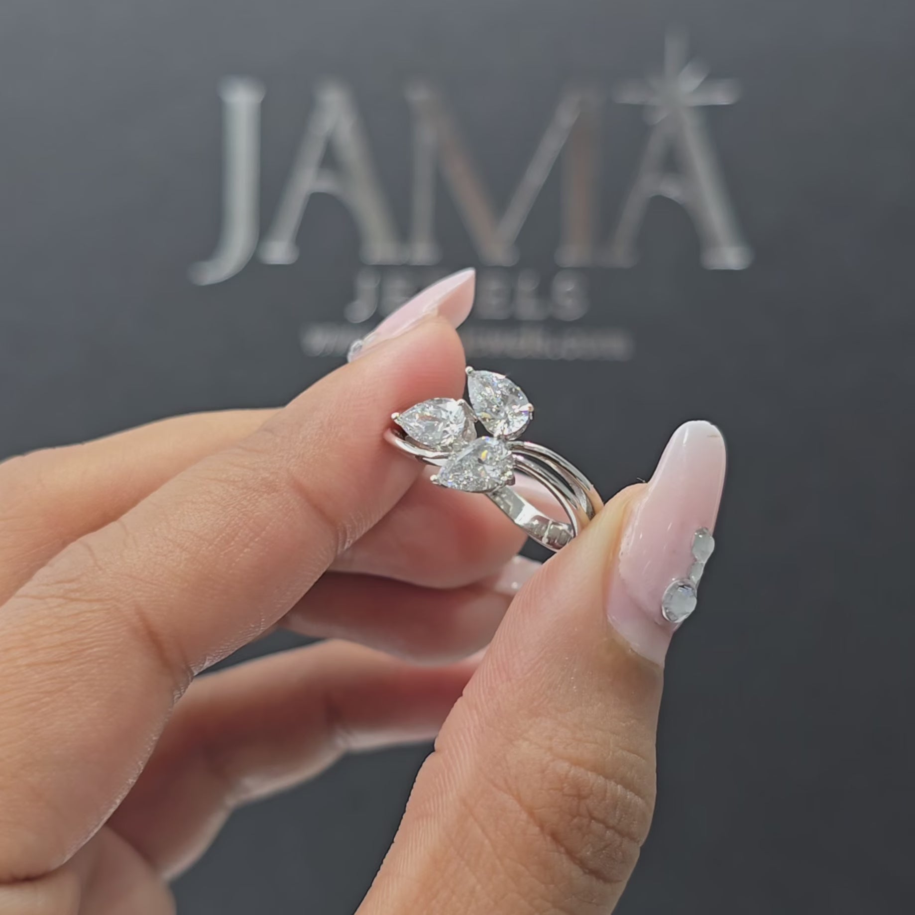 1.25 CT Pear Cut Diamond Ring (Ready for Delivery)