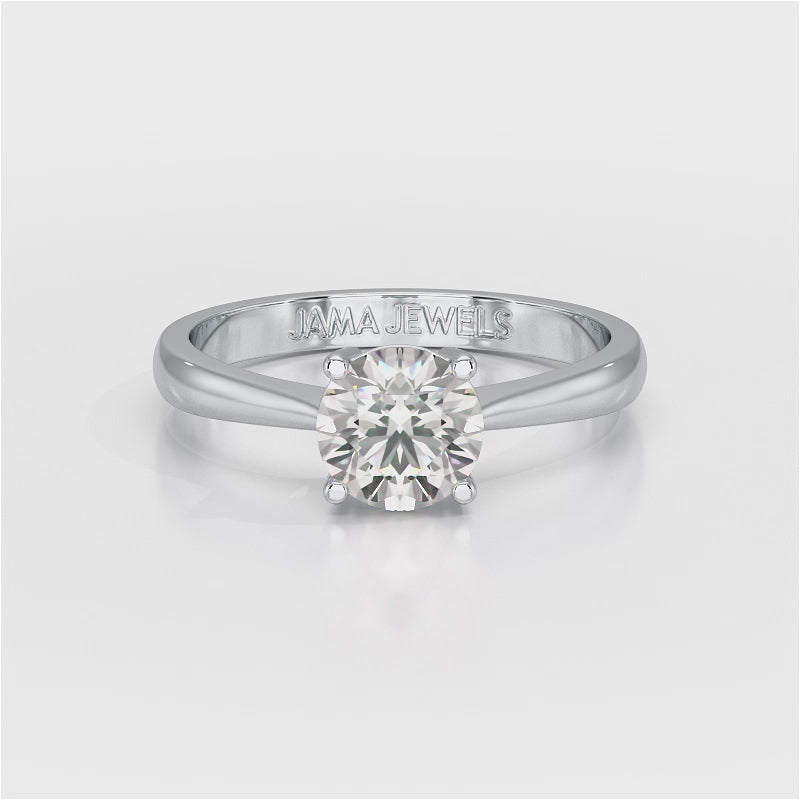 1CTRoundCutSolitaire