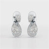 2 CT Pear and Round Cut Diamond Swirl Drop Earring
