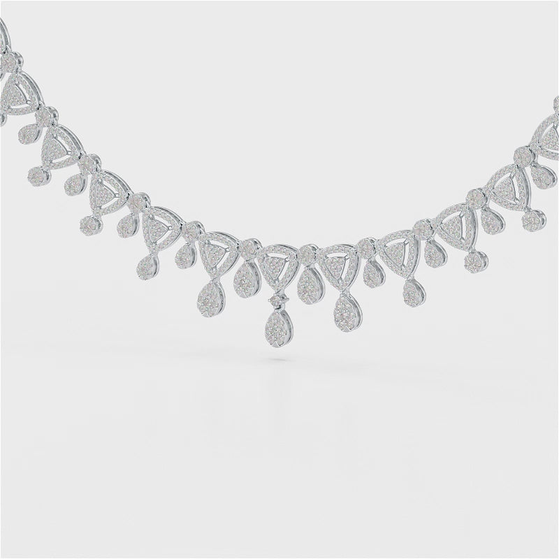 5 CT Lab Grown Diamond Bridal Necklace