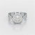 1.9 CT Round Cut Solitaire Halo Lab Diamond Ring