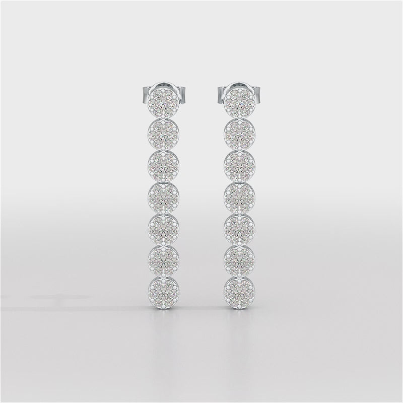 0.95 CT Dangle & Drop Lab Diamond Earrings