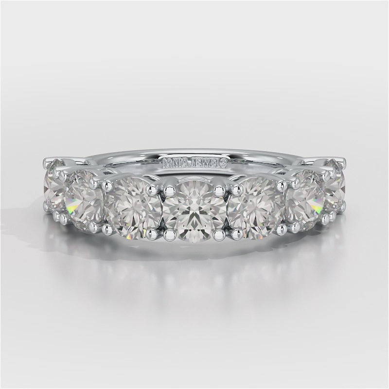 3.6 CT Half Classic Round Lab Diamond Ring
