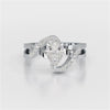 0.84 CT Pear Cut Lab Diamond Ring