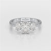 1.4 CT Three Stone Oval Cut Lab Diamond Ring