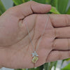 2.35 CT Maqruise & Radiant Cut Diamond Chain Pendant (Ready for Delivery)