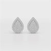 0.82 CT Lab Diamond Pear Shape Stud Earrings