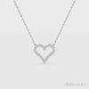 0.78 CT Round Cut Lab Diamond Chain Pendant